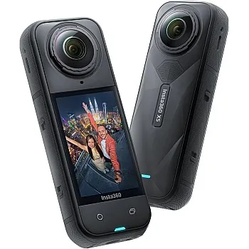 Insta360 X5 Waterproof 8K 360° Action Cam, Low Light Tip, Invisible Selfie Stick Effect, Heavy Duty Interchangeable Lens, 3H Battery, Integrated Wind Protection, Stabilization, Triple AI Chip