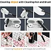 20 in 1 Multifunctional Cleaner Kit for Electronic Devices, Keyboard Cleaning Brush, Headphones Cleaner Kit for AirPods, Multi-Tool for Cleaning Laptop, Keyboard, Earbuds, Camera, Cellphones (Black)