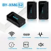 BOYA 2.4GHz Wireless Lavalier Microphone System for Camera Phone DSLR Camcorder Dual Channel Cordless BY-XM6-S2 (2 Transmitters & 1 Receiver)