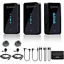 BOYA 2.4GHz Wireless Lavalier Microphone System for Camera Phone DSLR Camcorder Dual Channel Cordless BY-XM6-S2 (2 Transmitters & 1 Receiver)