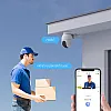 EZVIZ كاميرا مراقبة خارجية C8c 5MP واي فاي - دوران وامالة 360 درجة، FHD 1080P، كشف بشري بالذكاء الاصطناعي، رؤية ليلية ملونة، مقاومة للطقس IP65، صوت ثنا