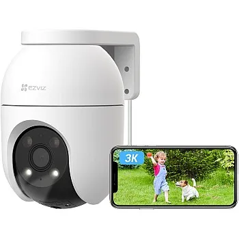 EZVIZ C8c 5MP Outdoor Wi-Fi Security Camera – 360° Pan & Tilt, Full HD 1080P, AI Human Detection, Color Night Vision, IP65 Weatherproof, Two-Way Audio