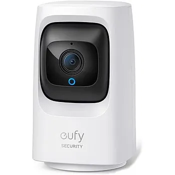 Eufy Mini IndoorCam, Pan & Tilt Indoor Security Camera, Camera with Wi-Fi plugin, AI for human and pets, compatible with voice assistants, night vision, motion tracking.