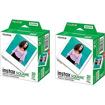 Fujifilm 2 Pack instax Square Instant Color Film, Twin Pack