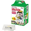 Fujifilm INSTAX Mini Instant Film (White) for Fujifilm Mini 8,9,11,12 Cameras w/Quality Photo Microfiber Cloth (20 Prints)