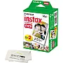 Fujifilm INSTAX Mini Instant Film (White) for Fujifilm Mini 8,9,11,12 Cameras w/Quality Photo Microfiber Cloth (20 Prints)