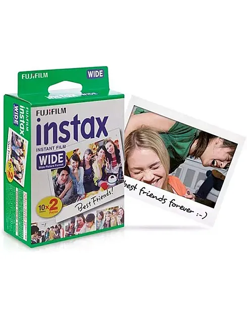 Fujifilm instax Wide Instant Film 2 Pack [20 Exposures] for use with Fujifilm instax Wide 300, 200, and 210