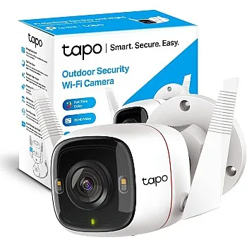 Tapo TP-Link 2K 4MP QHD Security Camera Outdoor Wired, IP66 Weatherproof, Motion/Person Detection, Works with Alexa & Google Home, Built-in Siren, Night Vision, Cloud/SD Card Storage (C320WS)