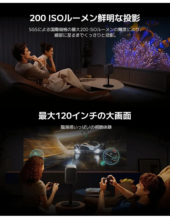 Xiaomi L1 Pro: 4K UHD Laser Projector with 2400 ANSI Lumens, 150" Screen, Android TV, Google Assistant, Ultra-Short Throw, HDR10+, Ultimate Home Cinema | 1 year Local warranty