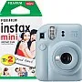 instax Fujifilm Mini 12 Instant Camera with 20 Shot Film Pack - Pastel Blue