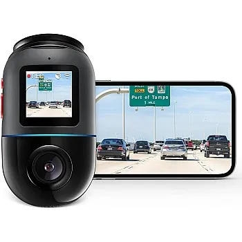70mai Omni Dashcam, Patented 360° Full View Rotatable Design with HDR Imaging, 24H AI Motion Detection, Parking Surveillance, Inbuilt GPS Logger, Expanded ADAS, Voice Control 60 FPS (128GB)