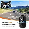 70mai Omni Dashcam, Patented 360° Full View Rotatable Design with HDR Imaging, 24H AI Motion Detection, Parking Surveillance, Inbuilt GPS Logger, Expanded ADAS, Voice Control 60 FPS (128GB)