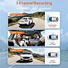 70mai T800E 3 Channel Dash Cam Front Rear + Inside, 4K+1080P+1080P Car Dash Camera with Free 64GB, GPS, Wi-Fi 6, Voice Control, 24/7 Parking, Night Vision, Loop Recording, Supercapacitor Support 512GB