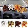 Kaber Misr 2020 - Car Accessories - Shaking Head Dog Figurine - Cute Car Decoration (Orange)