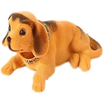 Kaber Misr 2020 - Car Accessories - Shaking Head Dog Figurine - Cute Car Decoration (Orange)