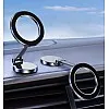 Magnetic Phone Holder, Car Mount Folding & 360° Rotation Magnetic Phone Holder for Car Strong Magnets iPhone Car Mount Hands Phone Holders for Your Car Dash Fits iPhone 15 14 13 Pro Max (Black)