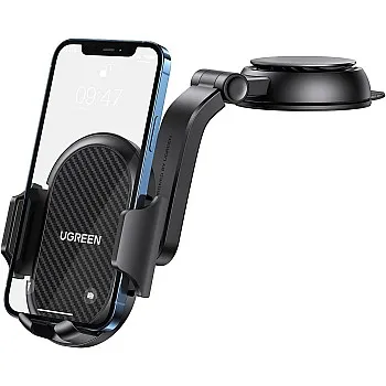 UGREEN Waterfall Shaped Suction Car Phone Mount Black