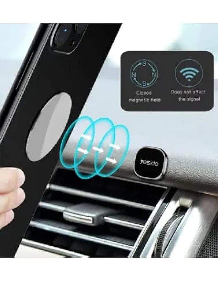 YESIDO C81 Mini Magnetic Suction Mobile Phone Bracket Mini magnetic holder for car and home Mini size, suitable for muptiple scenes Upgrade magnets, double stable Magnetic attraction can reach 1kg