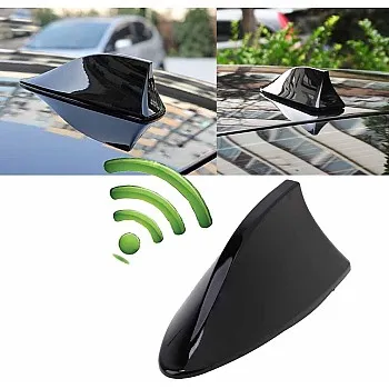 Possbay AM/FM Universal Car Shark Antenna for Auto-SUV Truck With Adhesive