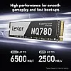Lexar 1TB NQ780 SSD PCIe Gen4 NVMe M.2 2280 Internal Solid State Drive, Up to 6500/2500 MB/s Read/Write, Compatible with PS5, for Gamers and Creators (LNQ780X001T-RNNNU)