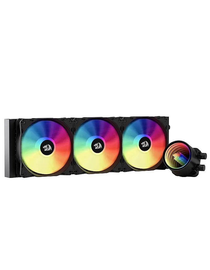 REDRAGON CCW-3014 360mm Liquid CPU Cooler with ARGB Lighting, Triple PWM Fans (Up to 2200 RPM), 78.5 CFM Airflow & Quiet Pump – High-Performance Cooling for Gaming & Workstations