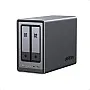 UGREEN NAS DXP2800 2-Bay Desktop All-Round NASync Ideal for Small Team, Enthusiasts, Intel N100 Quad-core CPU, 8GB DDR5 RAM, 2.5GbE, 2X M.2 NVMe Slots, 4K HDMI, Network Attached Storage (Diskless)