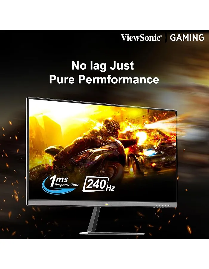 فيوسونيك شاشة العاب VX2779A-HD-PRO 27 انش FHD 240Hz استجابة 1 مللي ثانية AMD فري سينك متوافقة مع انفيديا جي سينك | HDR10 | خالية من الوميض | فلتر ضوء ازرق | ضم