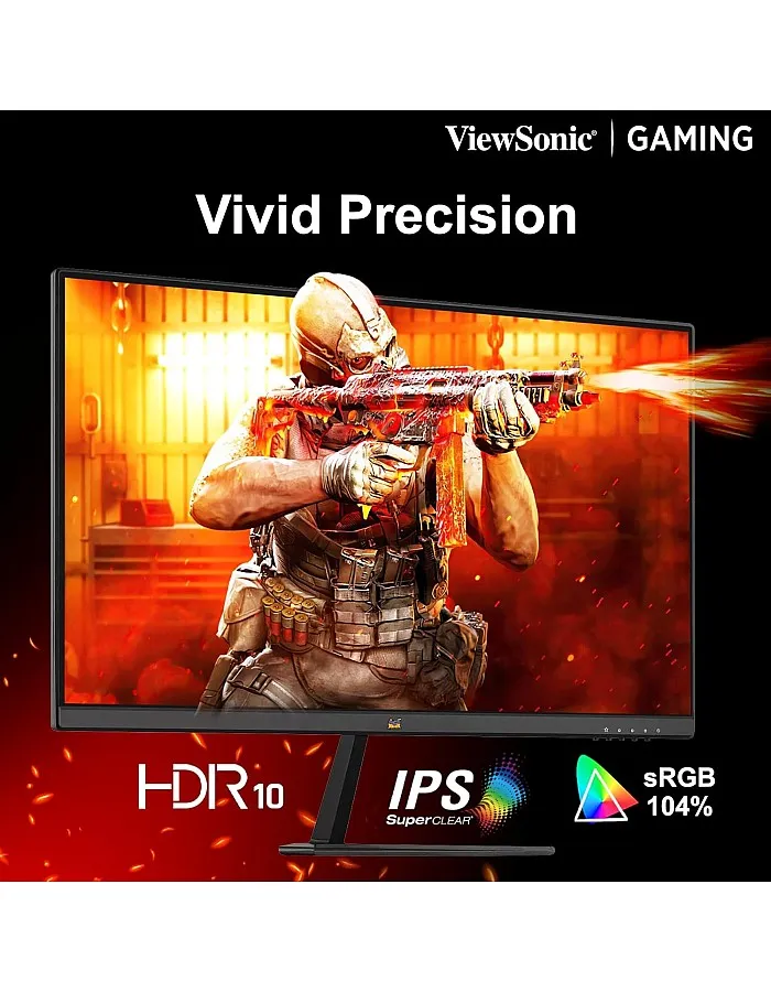 فيوسونيك شاشة العاب VX2779A-HD-PRO 27 انش FHD 240Hz استجابة 1 مللي ثانية AMD فري سينك متوافقة مع انفيديا جي سينك | HDR10 | خالية من الوميض | فلتر ضوء ازرق | ضم