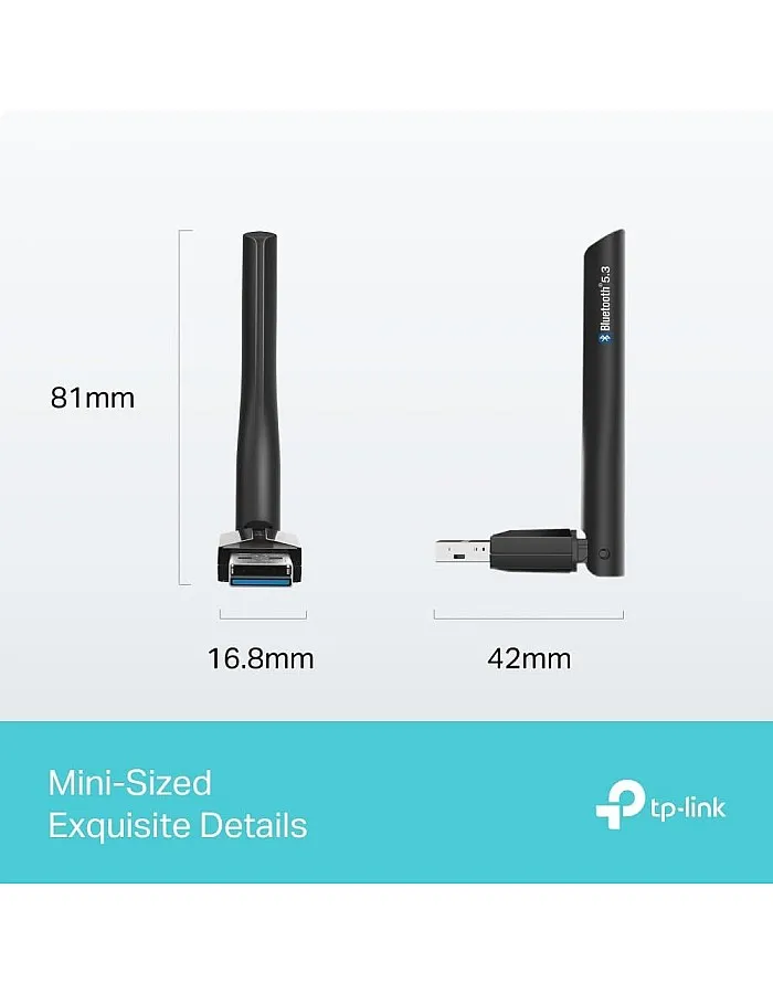راوتر UB500 بلس مع اريال راديو خارجي قابل للتعديل عالي الطاقة وبلوتوث 5.3 ومحول USB من تي بي-لينك