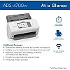 ماسح ضوئي احترافي لسطح المكتب من بروذر موديل ADS-4700W مع سرعات مسح سريع، دوبلكس، لاسلكي، مع شاشة لمس كبيرة