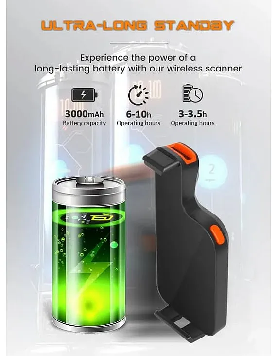 XB-C20 Portable 2D Bluetooth Scanner Support Bluetooth Connection 2D Scanner Mobile Phone Mount