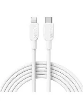 Anker A81A6 Braided USB-C to Lightning Cable, MFi Certified, 1.8m Fast Charge(6FT) combatiable with Lightning device, including a wide range of iPhones, iPads, and AirPods - White