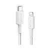 Anker A81A6 Braided USB-C to Lightning Cable, MFi Certified, 1.8m Fast Charge(6FT) combatiable with Lightning device, including a wide range of iPhones, iPads, and AirPods - White