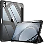 FINTIE Hybrid Case Compatible with iPad 10th Generation 2022 (10.9 Inch) - [Ultra Slim] Shockproof Clear Cover with Built-in Pencil Holder, Auto Wake/Sleep, Black