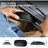 KANMABPC Wireless Bluetooth Mouse, Rechargeable LED Dual Mode Mouse (Bluetooth 5.2 and USB Receiver) Portable Silent Mouse,for Laptop/Desktop/Tablet(Black)