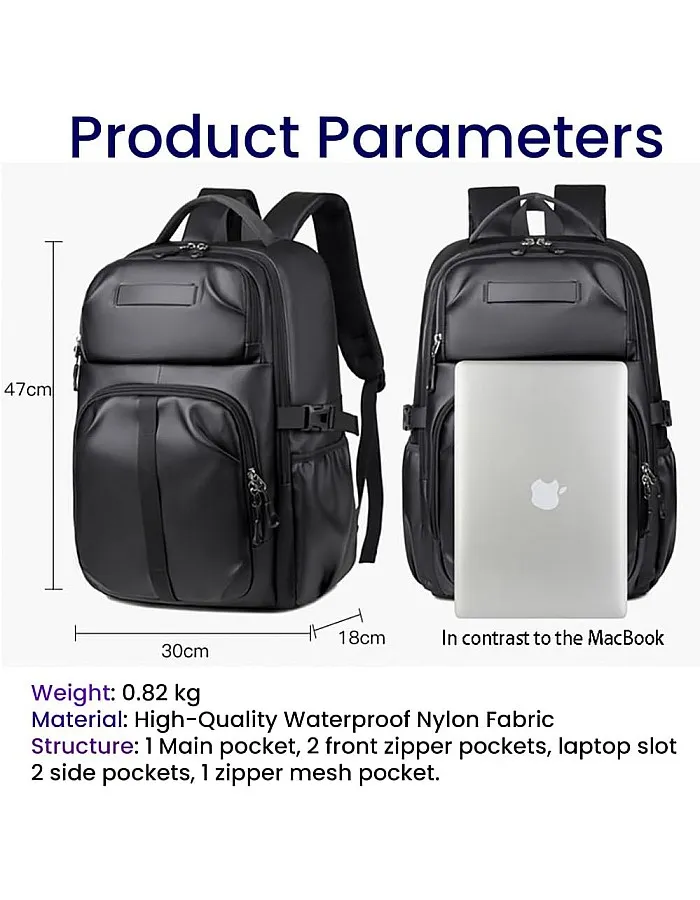 LEZOY Laptop Backpack With Large Storage Capacity & Multiple Pockets, Waterproof Durable Travel Backpack For Men & Women, For College, Business Or School.