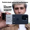 Lexar 1TB Professional Go Portable SSD w/Hub, Supports Apple ProRes, Up to 1050MB/s Read & 1000MB/s Write, USB 3.2 Gen 2, Rugged, Compatible with iPhone 15 Series, PC & Mac (LSL400S001T-RNSNU)