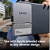 Lexar 1TB Professional Go Portable SSD w/Hub, Supports Apple ProRes, Up to 1050MB/s Read & 1000MB/s Write, USB 3.2 Gen 2, Rugged, Compatible with iPhone 15 Series, PC & Mac (LSL400S001T-RNSNU)