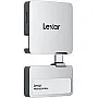 Lexar 1TB Professional Go Portable SSD w/Hub, Supports Apple ProRes, Up to 1050MB/s Read & 1000MB/s Write, USB 3.2 Gen 2, Rugged, Compatible with iPhone 15 Series, PC & Mac (LSL400S001T-RNSNU)