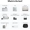 Lexar 1TB Professional Go Portable SSD w/Hub, Supports Apple ProRes, Up to 1050MB/s Read & 1000MB/s Write, USB 3.2 Gen 2, Rugged, Compatible with iPhone 15 Series, PC & Mac (LSL400S001T-RNSNU)