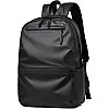 Qiccijoo Laptop Backpack for Men or Women, Water Resistant Travel Backpacks,Fashion Slim Durable College School Backpacks Fits 15.6 Inch Laptop Business Travel Anti Theft Bookbag Gift(Black)