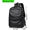 Qiccijoo Laptop Backpack for Men or Women, Water Resistant Travel Backpacks,Fashion Slim Durable College School Backpacks Fits 15.6 Inch Laptop Business Travel Anti Theft Bookbag Gift(Black)