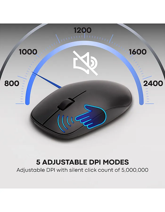 Rapoo 9320M Bluetooth 4.0, 5.0 + 2.4G Wireless Multi-Mode Keyboard Mouse Combo, Aluminum Base, 2400 DPI, 10M Range, Compact Dark Grey