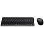 Rapoo 9320M Bluetooth 4.0, 5.0 + 2.4G Wireless Multi-Mode Keyboard Mouse Combo, Aluminum Base, 2400 DPI, 10M Range, Compact Dark Grey