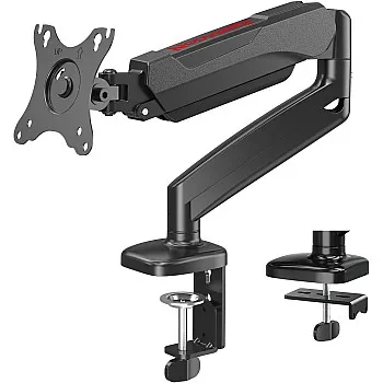 Redragon GMK914 Single Monitor Mount Stand - Gas Spring Adjustable Arms with VESA 75/100mm, 13-32 In