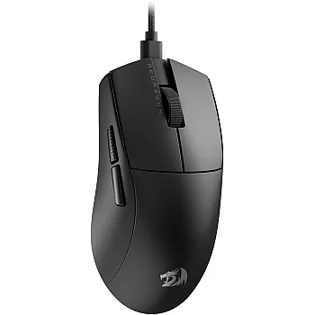 Redragon M724 Wired Gaming Mouse, 49G Ultra-Light 12,400 Max DPI Optical Gaming Mouse with 5 Programmable Buttons, Ergonomic Natural Grip Build, Software Supports DIY Keybinds & DPI, Black