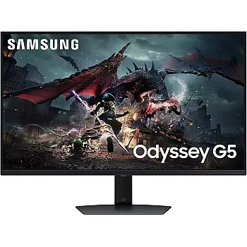 SAMSUNG Odyssey G50D, 27-Inch Fast IPS panel, 2K QHD (2560 x 1440), Refresh Rate 180Hz & Response Time 1ms(GTG) Gaming Computer Monitor, AMD FreeSync, G-Sync Compatible, 3 Years Local Warranty