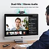 UGREEN Webcam 2K 30FPS Full HD, Webcam with Dual Microphone, 91° Field of View, Privacy Protection, Auto Focus, Automatic Light Correction, Stereo Sound, Plug & Play, PC Camera for Windows MacOS
