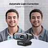 UGREEN Webcam 2K 30FPS Full HD, Webcam with Dual Microphone, 91° Field of View, Privacy Protection, Auto Focus, Automatic Light Correction, Stereo Sound, Plug & Play, PC Camera for Windows MacOS