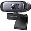 UGREEN Webcam 2K 30FPS Full HD, Webcam with Dual Microphone, 91° Field of View, Privacy Protection, Auto Focus, Automatic Light Correction, Stereo Sound, Plug & Play, PC Camera for Windows MacOS